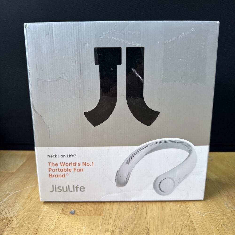 JisuLife Neck Fan Life 3 World's #1 Portable Fan # FA14-C White NEW Open Box